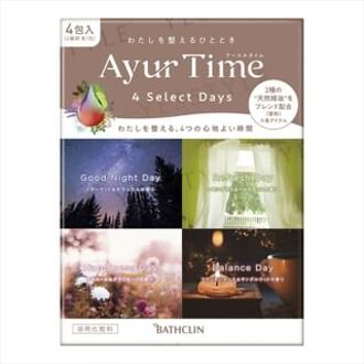 Ayur Time Aroma 4 Select Days Bath Salt Set 40g x 4