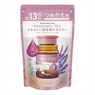 Ayur Time Aroma Bath Salt Happiness Day 520g Refill