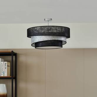 Ayvira plafondlamp, zwart, zilver chroom, zwart, zilver