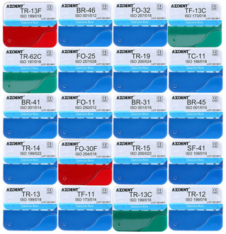 AZDENT 20 boxes/100pcs Dental Diamond Burs for High Speed Handpiece Medium FG 1.6MM Dentist Tools Polishing Drills Dental Lab