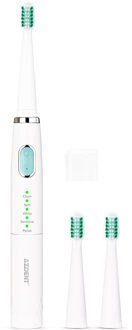 AZDENT 5 Modi Sonische Elektrische Tandenborstel Batterij Type Geen Oplaadbare Tandenborstel Diepe Reiniging met 3pcs Soft Heads voor volwassenen blauw toothbrush