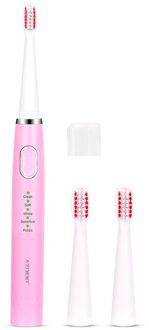 AZDENT 5 Modi Sonische Elektrische Tandenborstel Batterij Type Geen Oplaadbare Tandenborstel Diepe Reiniging met 3pcs Soft Heads voor volwassenen roze toothbrush