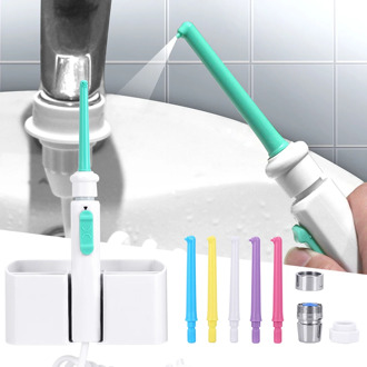 AZDENT 6 Nozzles Faucet Oral Irrigator Water Dental Flosser Portable Single Multiple Water Jet SPA Oral Irrigation Teeth Cleaner