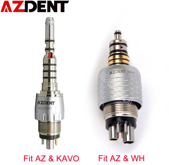 Azdent Dental Quick Coupling Coupler For W&H KAVO Handpiece LED Dental Quick Couple