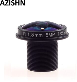AZISHN Fisheye Lens CCTV Lens 5MP 1.8mm M12 180 graden Brede Kijkhoek F2.0 1/2. 5 "Voor HD IP Camera