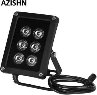AZISHN NEW CCTV 6pcs Array LEDS IR illuminator infrared Light Waterproof Night Vision CCTV Fill Light for Surveillance Camera