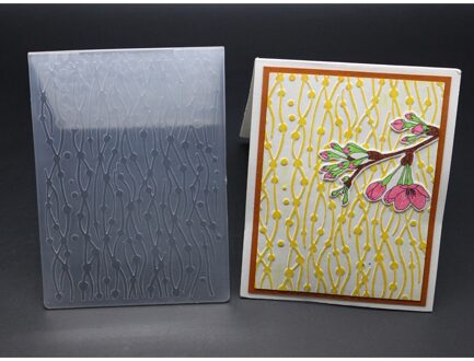 Azsg 3D Leuke Vogel Verlaat Embossing Platen Diy Papier Snijden Sterft Scrapbooking Plastic Embossing Map FD-112