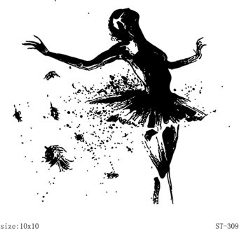 AZSG Mooie Balletdanser Clear Stempels Voor DIY Scrapbooking Decoratieve Kaart maken Craft Fun Decoratie Benodigdheden 10x10 cm