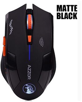 Azzor Opgeladen Stille Draadloze Muis Mute Knop Geruisloze Optical Gaming Muizen 2400 Dpi Ingebouwde Batterij Voor Pc Laptop computer zwart