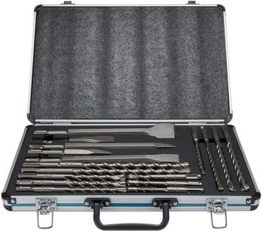 B-64680 | PB4S SDS+ boor/beitelset | 17-delig SDS-PLUS | in aluminium koffer - B-64680