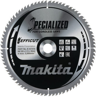 B-67262 Zaagb Efficut 305x30x2,15 80T 10g