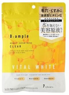 B:ample Vital White Beauty Serum Mask Clear 7 pcs