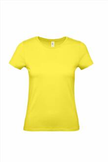 B&C Basic dames T-shirt - Kleur: Geel, Maat: XS