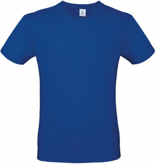 B&C Blauw basic grote maten t-shirt - met ronde hals - voor heren - katoen 3XL