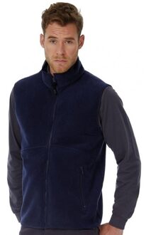B&C Casual bodywarmer fleece voor heren - donkerblauw - Outdoor kleding - wandelen/fietsen