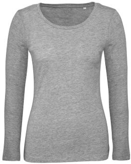 B&C Collection B and C Organic Inspire Women Long Sleeve T Blauw,Rood,Zwart,Grijs,Wit - X-Small,Small,Medium,Large,X-Large,XX-Large