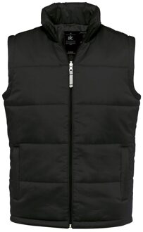 B&C Gewatteerde bodywarmer - voor heren - zwart - nylon - outdoor - vrije tijds jas