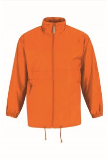 B&C Heren regenkleding - Sirocco windjas/regenjas in het oranje - volwassenen