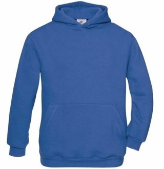 B&C Hooded Sweater - blauw - vest met capuchon - kinderen