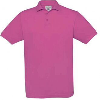 B&C Kinder poloshirt fuchsia roze