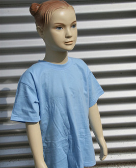 B&C Kinderkleding Kinder t-shirt lichtblauw