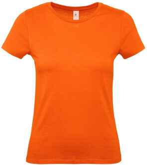 B&C Oranje Koningsdag of supporter t-shirts met ronde hals voor dames