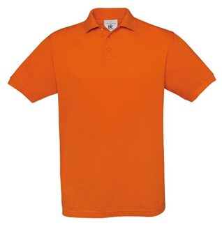 B&C Oranje polo shirt korte mouwen 2XL - Feestshirts Multikleur