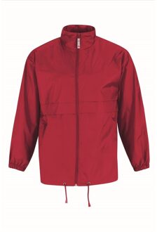 B&C Regenjack voor heren rood 3XL (58)