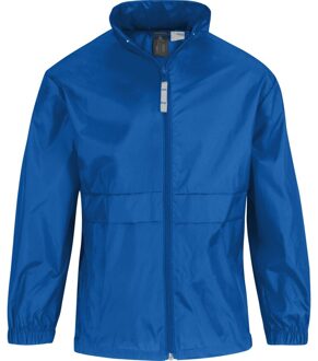 B&C Regenjas - kinderen - blauw - sirocco windjas - nylon