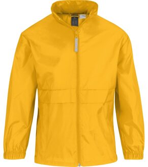 B&C Regenjas - kinderen - geel - sirocco windjas - nylon