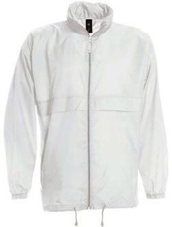 B&C Regenjas - kinderen - wit - sirocco windjas - nylon