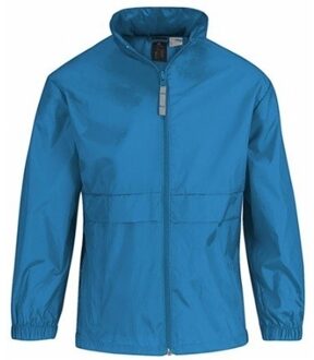 B&C Regenkleding - voor jongens/meisjes - aquablauw - Sirocco - windjas/regenjas - kinderen