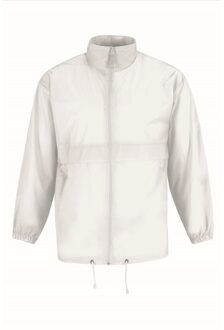 B&C Windbreaker - sirocco windjas - wit - heren met capuchon