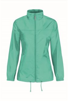 B&C Windjas/regenjas voor dames mintgroen maat XS