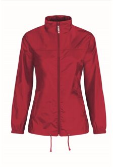 B&C Windjas/regenjas voor dames rood maat M