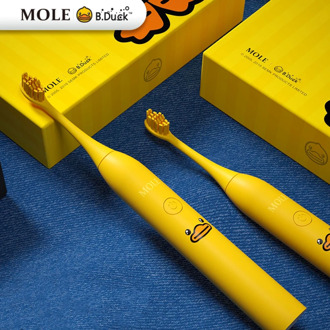 B.Duck Electric Toothbrush Rechargeable 5 Mode Adult Timer Toothbrush IPX7 Waterproof Automatic Ultrasonic Teeth Brush Gift