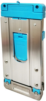 B-LIFE Folding Hand Truck 4-Wheel Solid Construction Utility Cart Compact and Lightweight for Luggage Moving and Office Travel