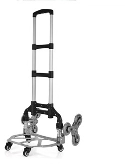 B-LIFE Folding Hand Truck Heavy Duty Capacity Portable Aluminum Alloy Cart and Dolly Luggage Travel Office Auto Moving Bottom
