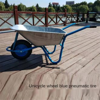 B-LIFE Heavy Duty Tuin Dumper Wagon Carrier Kruiwagen Winkelwagen Gazon Tractor Stalen Frame Luchtbanden 600-Pond Capaciteit P1