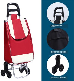 B-LIFE Lichtgewicht Winkelwagentje Met Herbruikbare Verwisselbare Tas Met Compact Staande Vouw Boodschappen Vouwen Draagbare Hand Truck Q 3