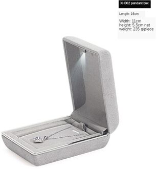 B-LIFE Ring Sieraden Opbergdoos Box Oorbellen Teller Display Props Met Led Voorstel Engagement Wedding p 2