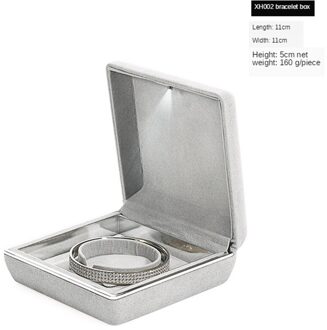 B-LIFE Ring Sieraden Opbergdoos Box Oorbellen Teller Display Props Met Led Voorstel Engagement Wedding p 3