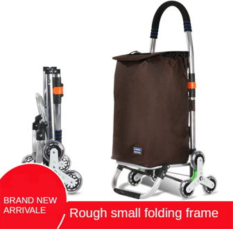 B-LIFE Stair Climber Trolley Dolly Shopping Grocery Foldable Cart with Rolling Swivel Wheels And Oxford Cloth Shopping Bag