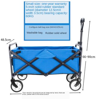 B-LIFE Utility Winkelen Wagon Opvouwbaar Compact Outdoor Tuin Camping Winkelwagen Verwijderbare Stof Bag Travel Kinderwagen
