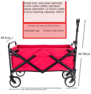 B-LIFE Utility Winkelen Wagon Opvouwbaar Compact Outdoor Tuin Camping Winkelwagen Verwijderbare Stof Bag Travel Kinderwagen