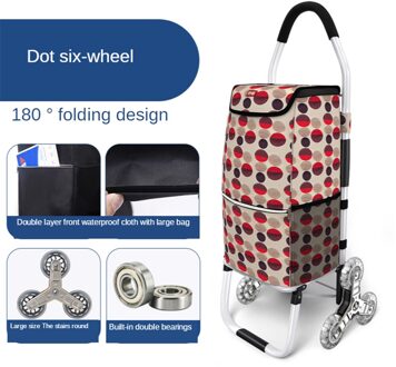 B-LIFE Verbeterde Winkelen Trolley 2in1 Opvouwbare Winkelwagen Hand Truck Super Laden 50Kg Arbeidsbesparende Voor Trap Klimmen Q 7