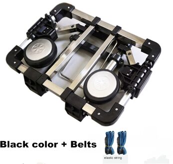 B-LIFE Vouwen Hand Truck Draagbare Dolly Compact Utility Bagage Kar Met 50Kg Zware 4 Wielen Verstelbare Handgreep Voor moving P 1