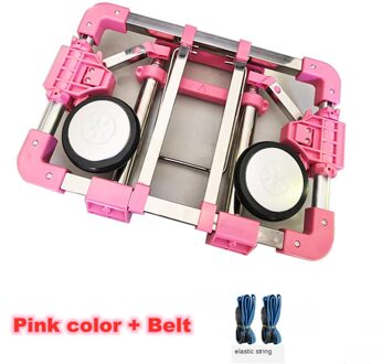 B-LIFE Vouwen Hand Truck Draagbare Dolly Compact Utility Bagage Kar Met 50Kg Zware 4 Wielen Verstelbare Handgreep Voor moving P 3