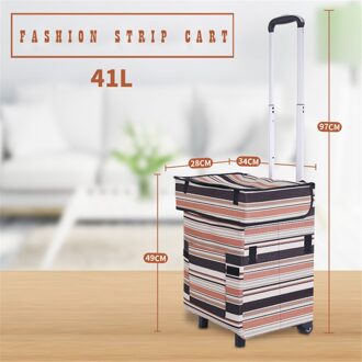 B-LIFE Winkelwagentjes Super Laden Kruidenier Opvouwbare Groenten Zak Met Extra Grote Wasmand Utility Winkelwagen Bonus Verstelbare grijs