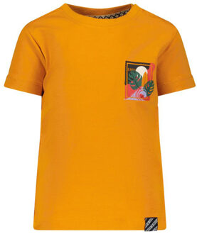 B.Nosy Baby jongens t-shirt keanu sunflower Geel - 86